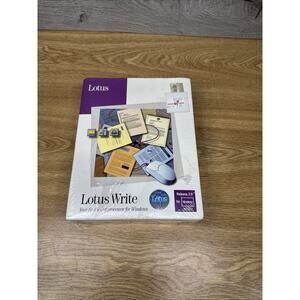 Vintage 1992 Lotus Write 2.0 Word Processor for Windows – Factory Sealed